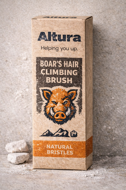Altura Natural Boar Bristle Climbing Brush – Rosewood Bouldering Chalk Brush